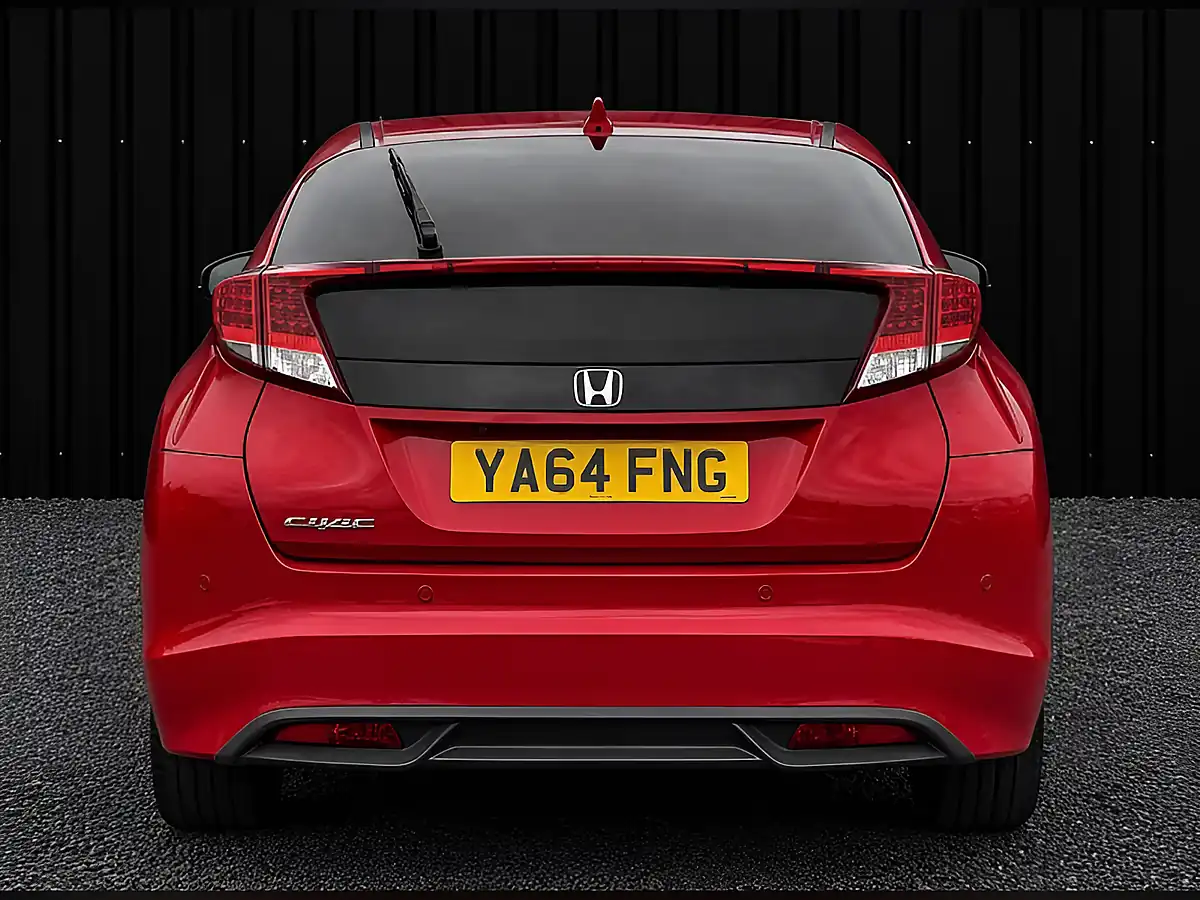 Used 2015 Honda Civic Se Plus Red - Interior and Exterior details 5