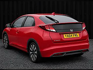 Used 2015 Honda Civic Se Plus Red - Interior and Exterior details 6