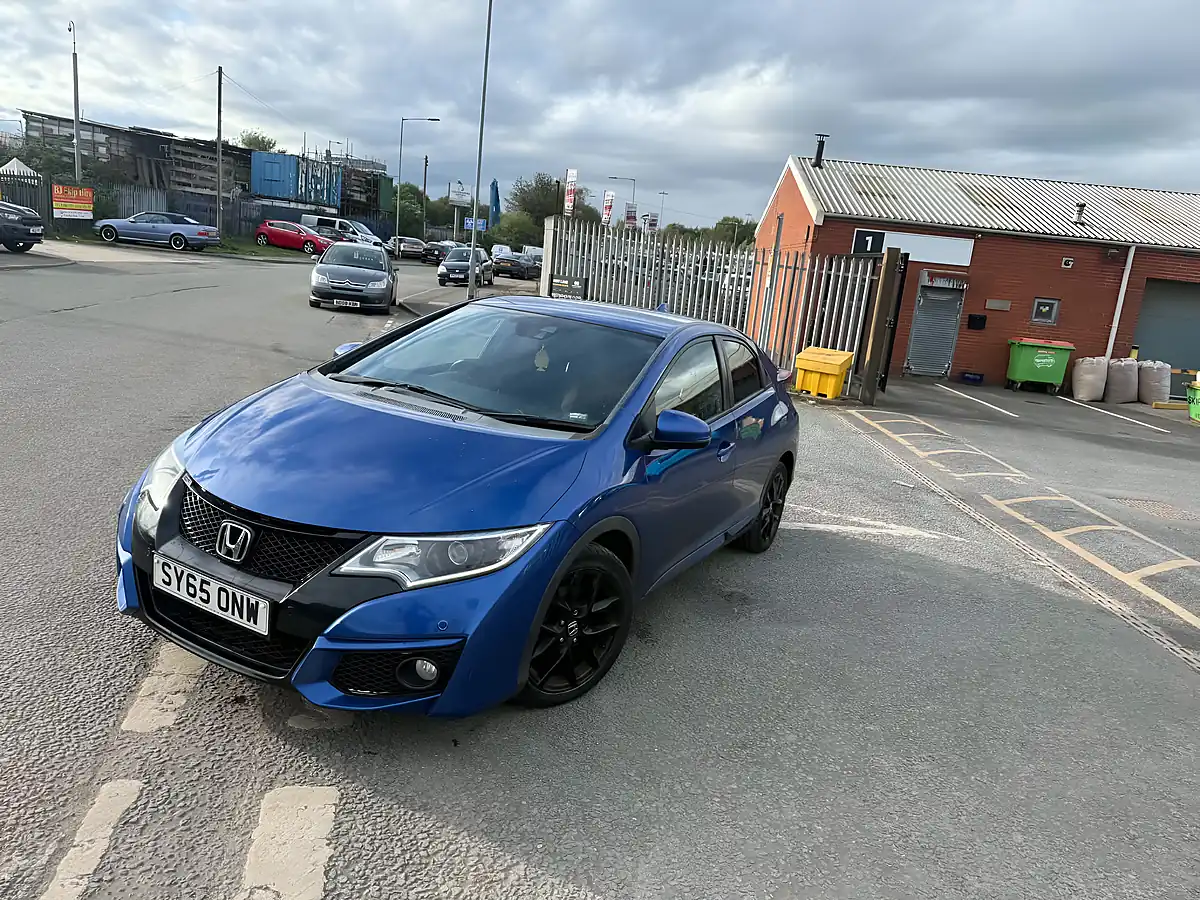 Used 2015 Honda Civic Sport Blue - Interior and Exterior details 11
