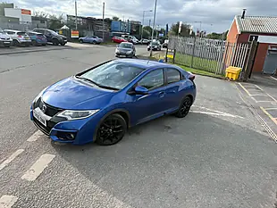 Used 2015 Honda Civic Sport Blue - Interior and Exterior details 12