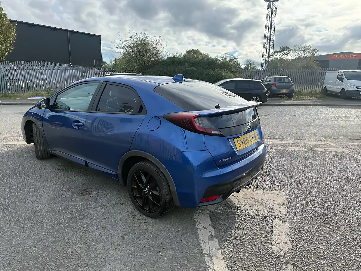 Used 2015 Honda Civic Sport Blue - Interior and Exterior details 13