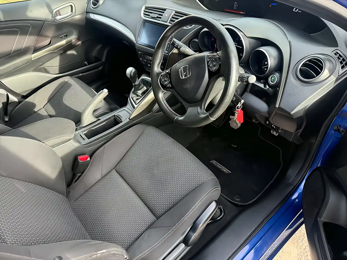 Used 2015 Honda Civic Sport Blue - Interior and Exterior details 16