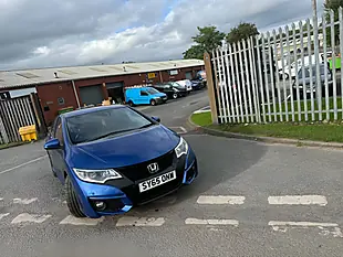 Used 2015 Honda Civic Sport Blue - Interior and Exterior details 2