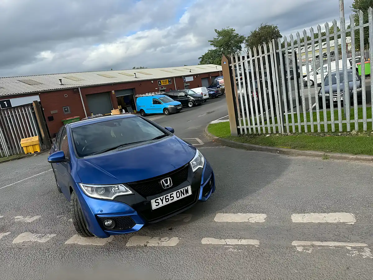 Used 2015 Honda Civic Sport Blue - Interior and Exterior details 2