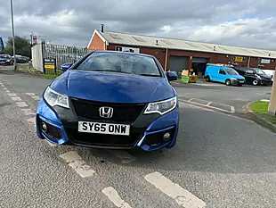 Used 2015 Honda Civic Sport Blue - Interior and Exterior details 6