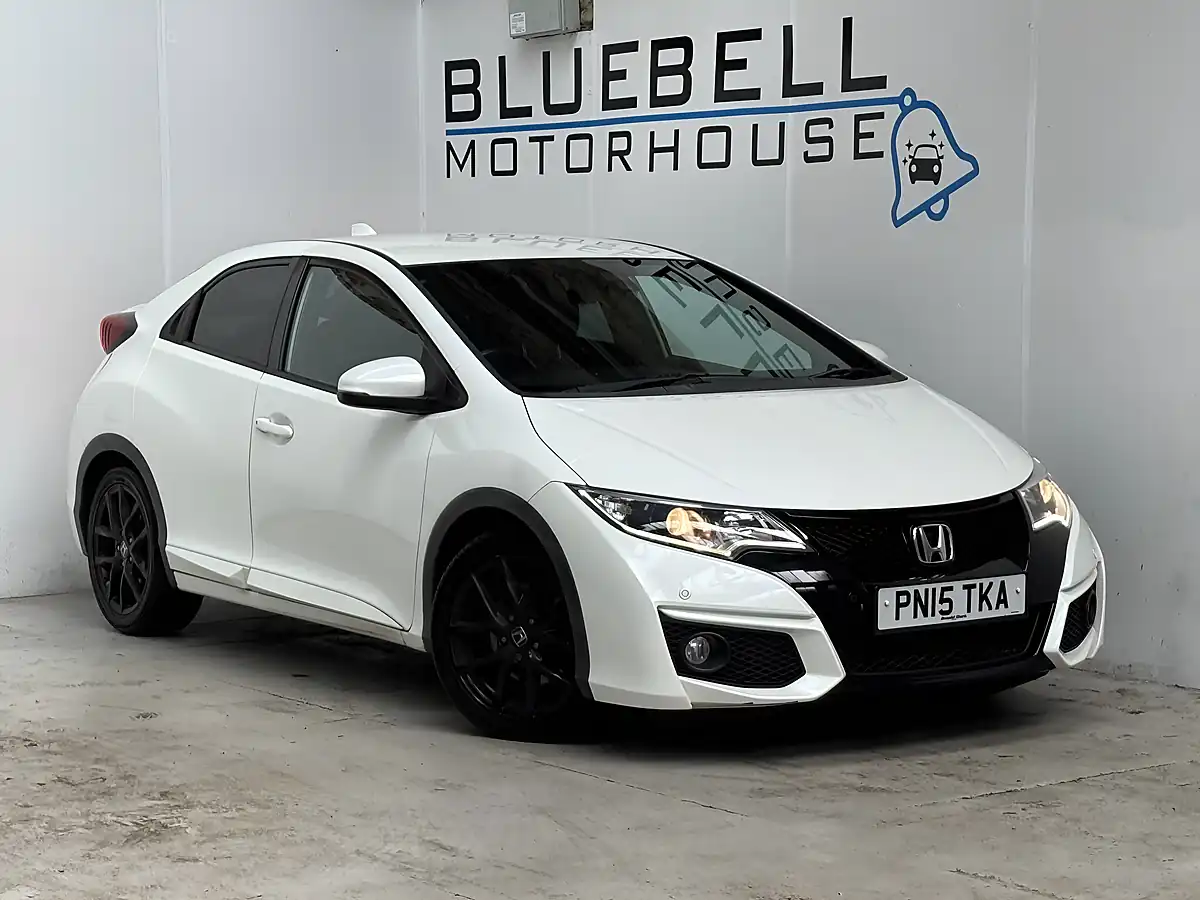 Used 2015 Honda Civic Sport White Orchid - Front View