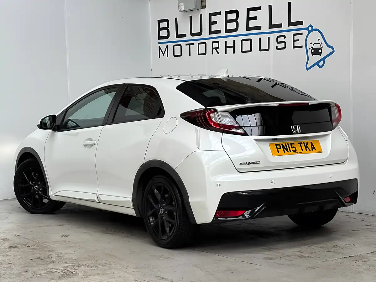 Used 2015 Honda Civic Sport White Orchid - Interior and Exterior details 4