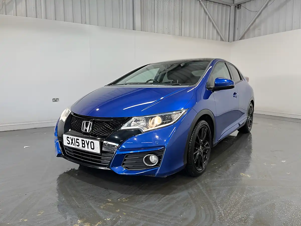 Used 2015 Honda Civic Sr Blue - Interior and Exterior details 3