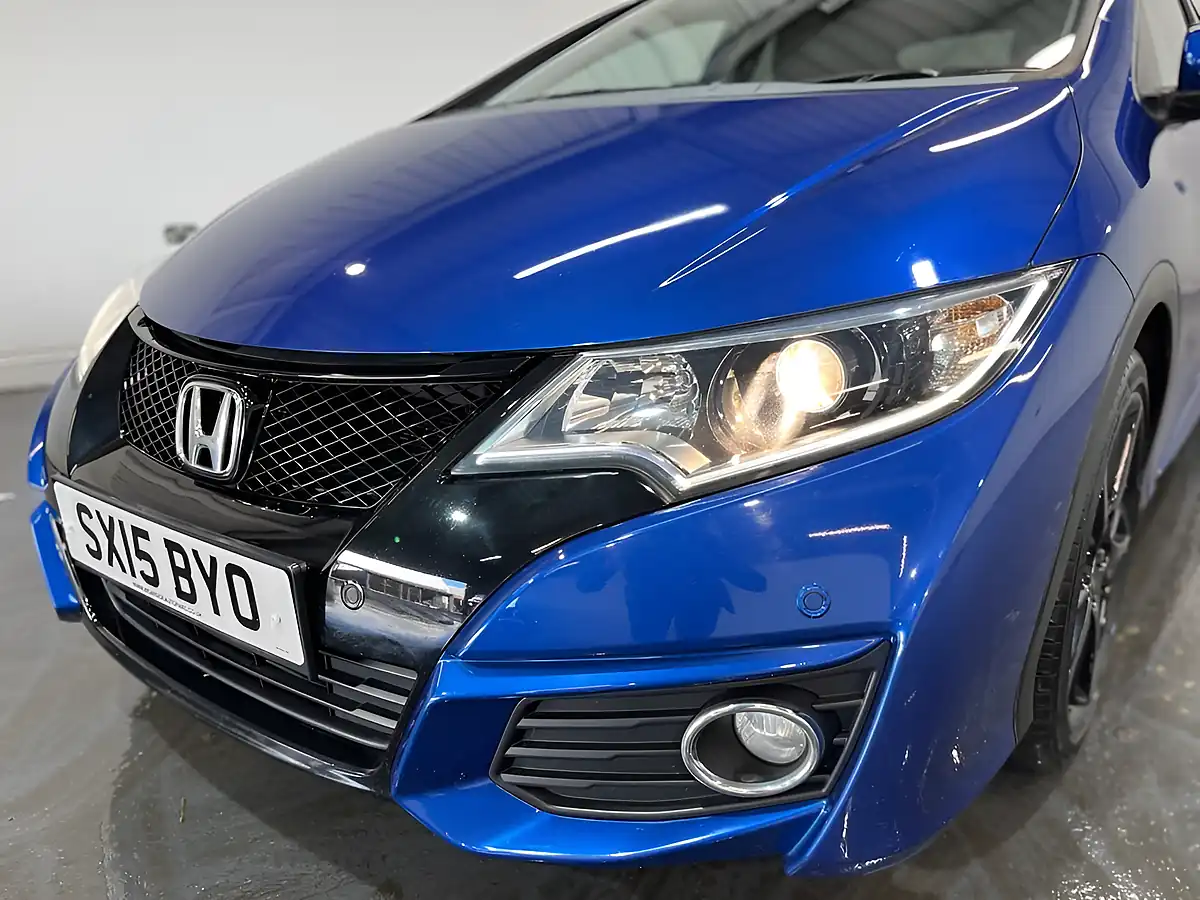 Used 2015 Honda Civic Sr Blue - Interior and Exterior details 4