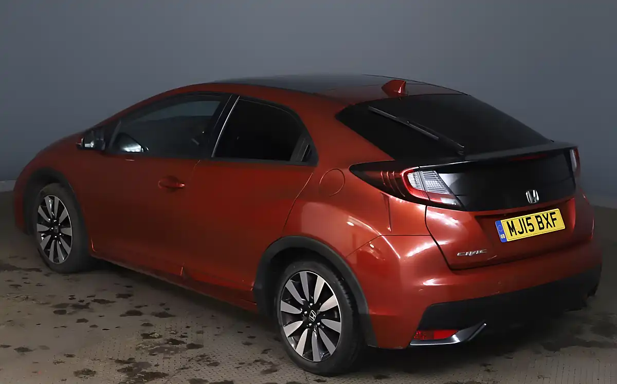 Used 2015 Honda Civic Sr Red - Interior and Exterior details 2