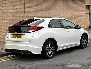 Used 2015 Honda Civic Sr White - Interior and Exterior details 3
