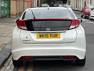 Used 2015 Honda Civic Sr White - Interior and Exterior details 5