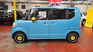 Used 2015 Honda N-Box Custom G L Blue - Interior and Exterior details 16