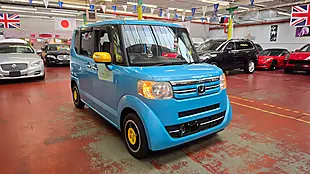 Used 2015 Honda N-Box Custom G L Blue - Interior and Exterior details 3
