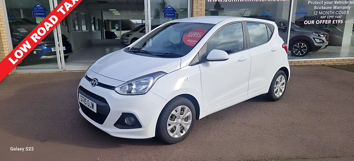 Used 2015 Hyundai i10 Se White - Front View