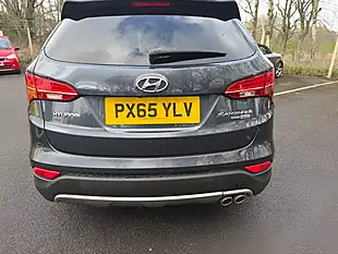 Used 2015 Hyundai Santa Fe Premium Blue - Interior and Exterior details 6