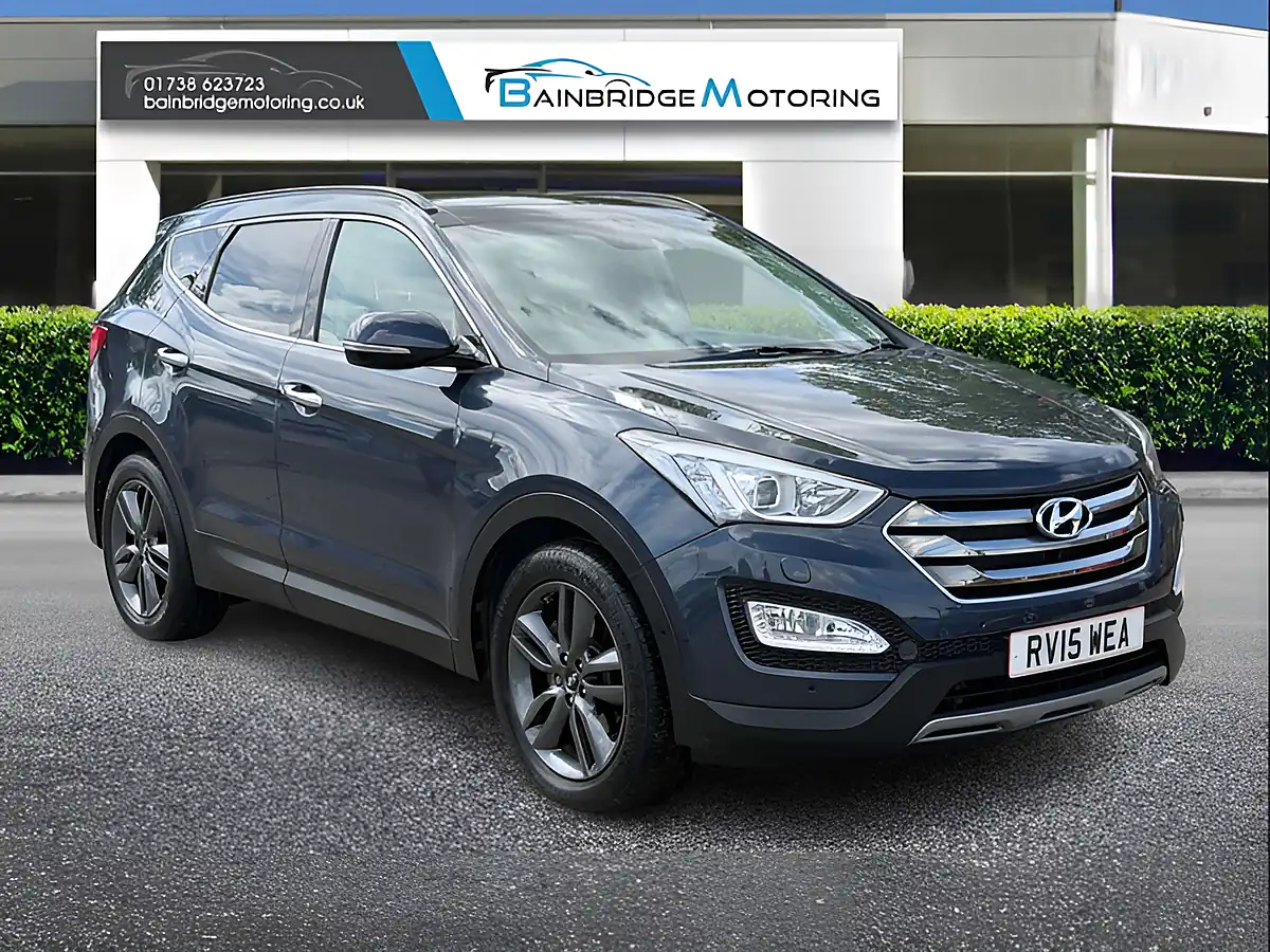 Used 2015 Hyundai Santa Fe Premium Se Blue - Front View