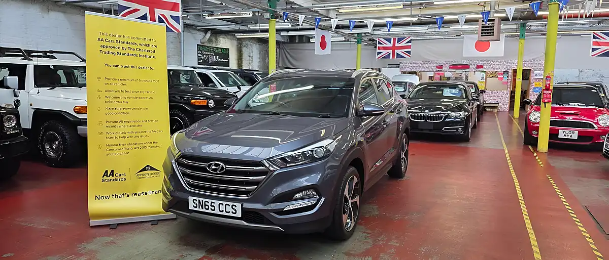 Used 2015 Hyundai Tucson Blue Drive Premium Grey - Front View