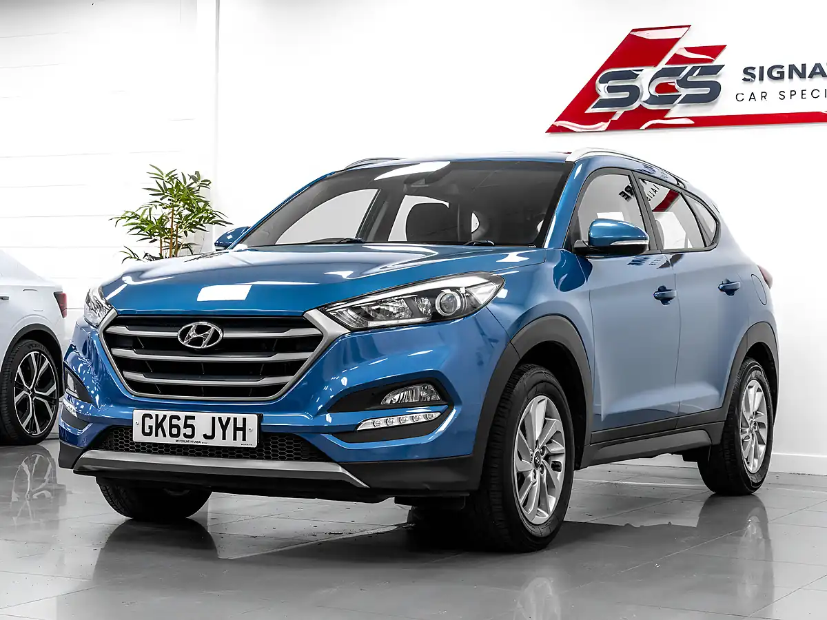 Used 2015 Hyundai Tucson Se Nav Blue Drive Blue - Interior and Exterior details 2