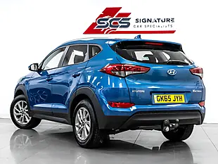 Used 2015 Hyundai Tucson Se Nav Blue Drive Blue - Interior and Exterior details 4