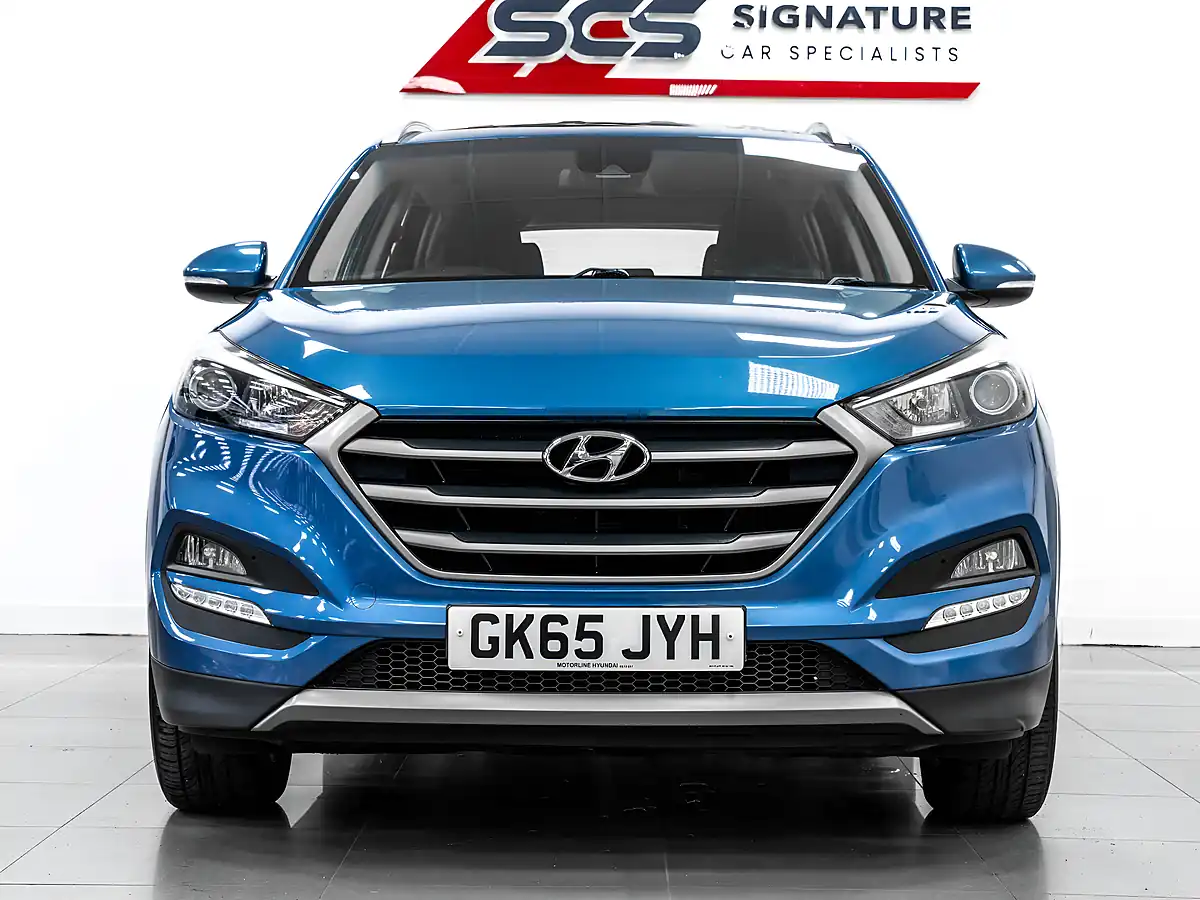 Used 2015 Hyundai Tucson Se Nav Blue Drive Blue - Interior and Exterior details 6