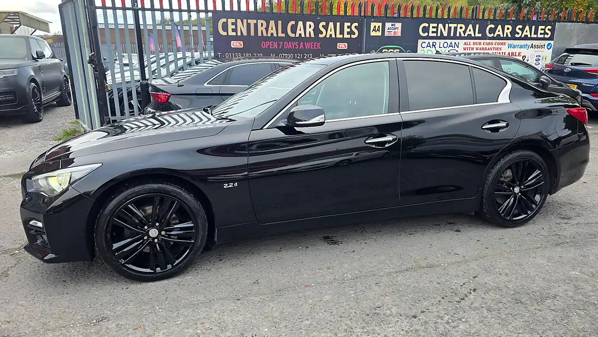 Used 2015 Infiniti Q50 Sport Black - Interior and Exterior details 11