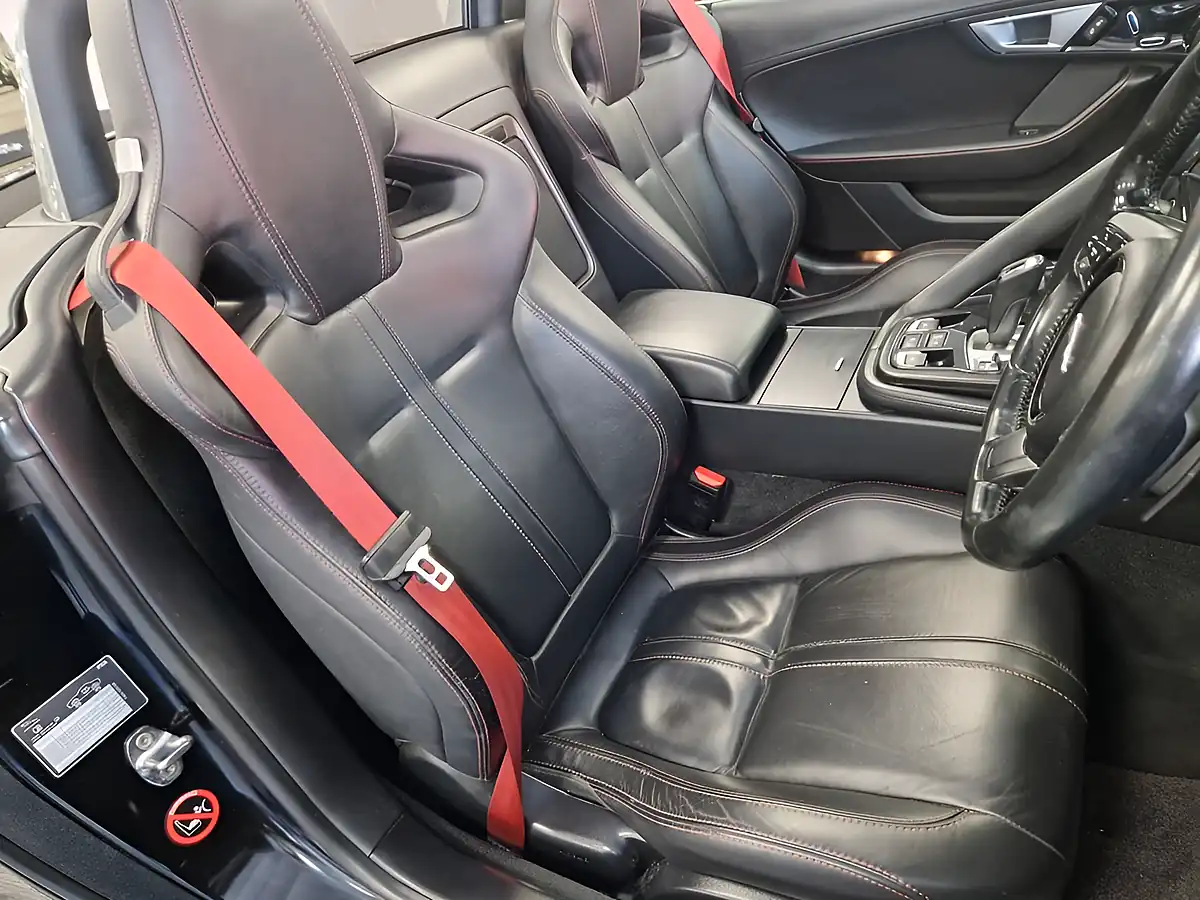 Used 2015 Jaguar F-Type Convertible Sanrorini Black Metallic - Interior and Exterior details 13