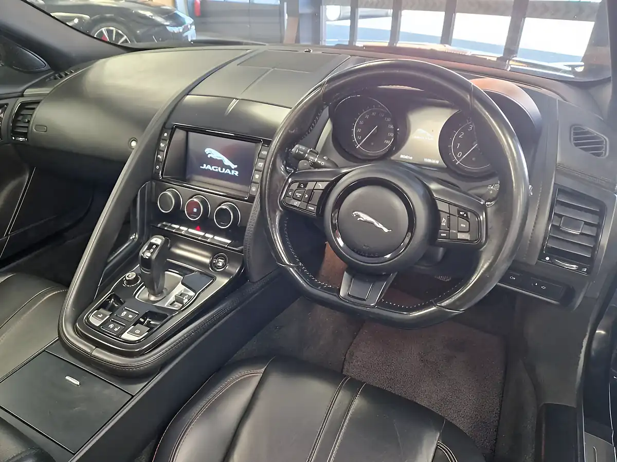 Used 2015 Jaguar F-Type Convertible Sanrorini Black Metallic - Interior and Exterior details 15