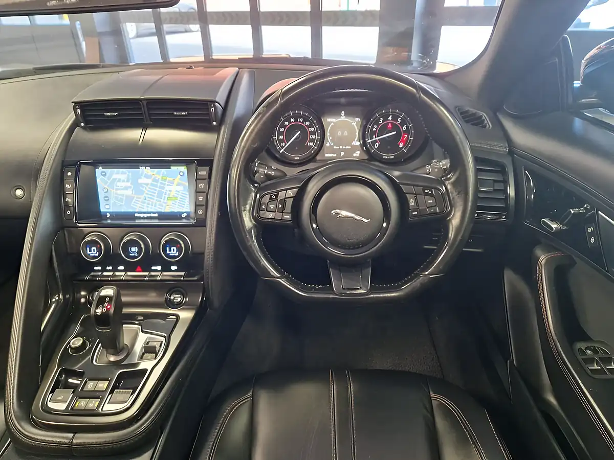 Used 2015 Jaguar F-Type Convertible Sanrorini Black Metallic - Interior and Exterior details 17