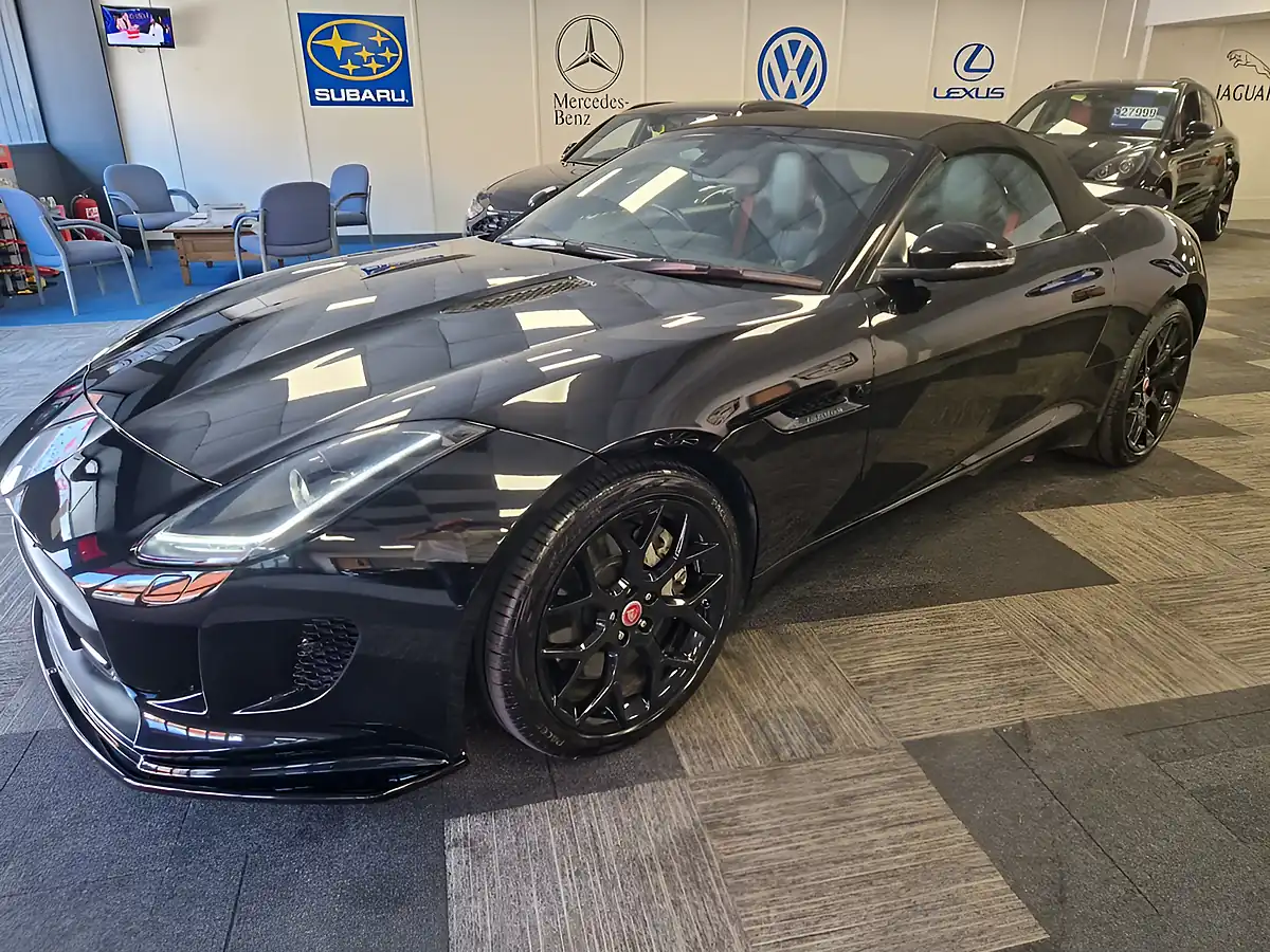 Used 2015 Jaguar F-Type Convertible Sanrorini Black Metallic - Interior and Exterior details 2