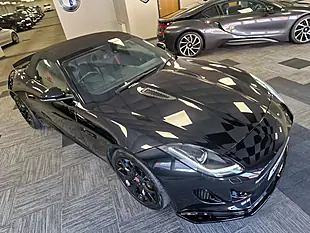 Used 2015 Jaguar F-Type Convertible Sanrorini Black Metallic - Interior and Exterior details 20