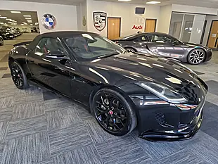 Used 2015 Jaguar F-Type Convertible Sanrorini Black Metallic - Interior and Exterior details 4