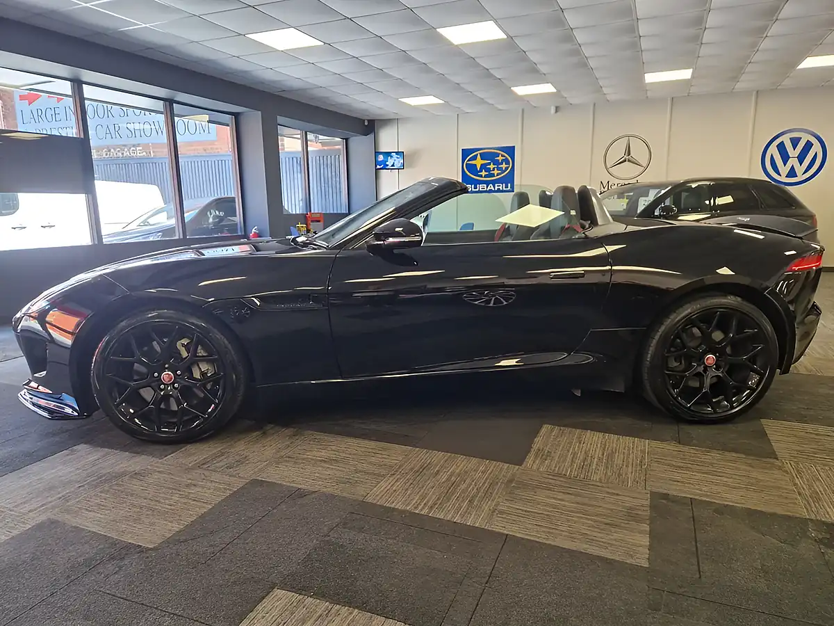 Used 2015 Jaguar F-Type Convertible Sanrorini Black Metallic - Interior and Exterior details 7