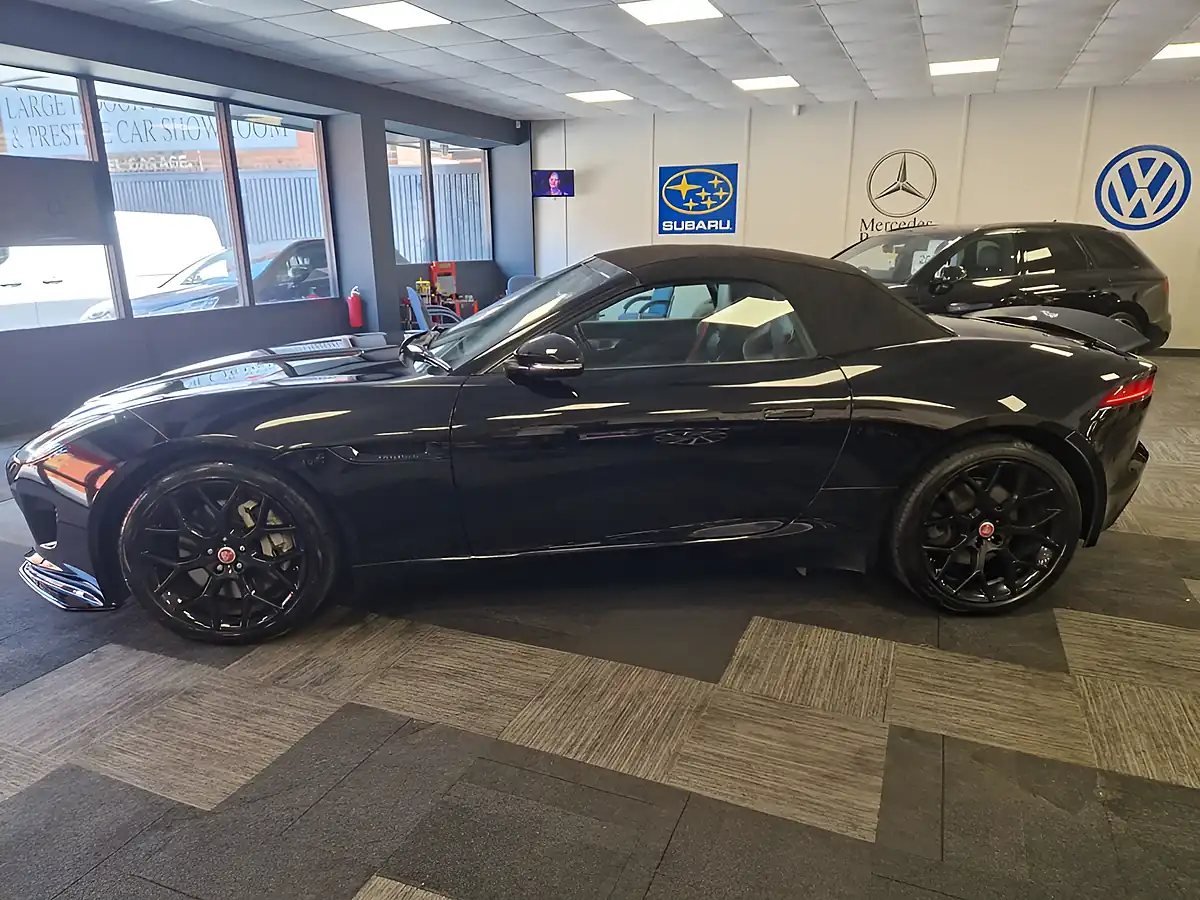Used 2015 Jaguar F-Type Convertible Sanrorini Black Metallic - Interior and Exterior details 8