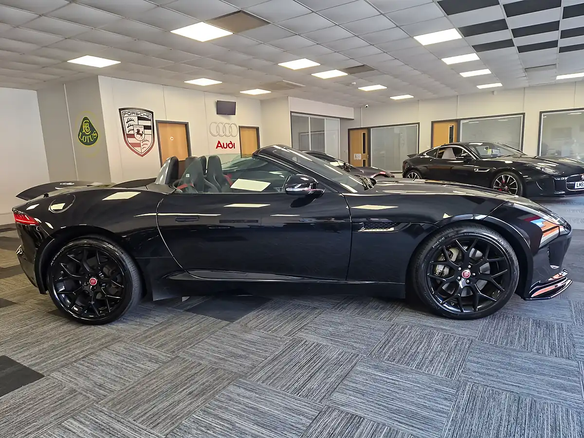 Used 2015 Jaguar F-Type Convertible Sanrorini Black Metallic - Interior and Exterior details 9
