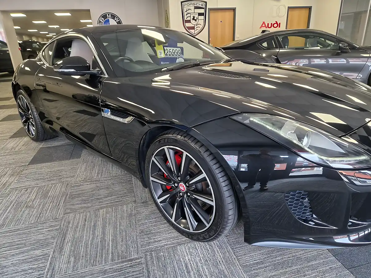 Used 2015 Jaguar F-Type Coupe Black - Interior and Exterior details 11