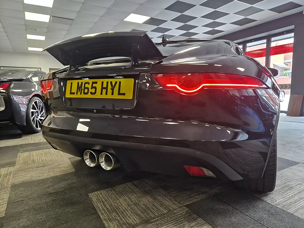 Used 2015 Jaguar F-Type Coupe Black - Interior and Exterior details 9
