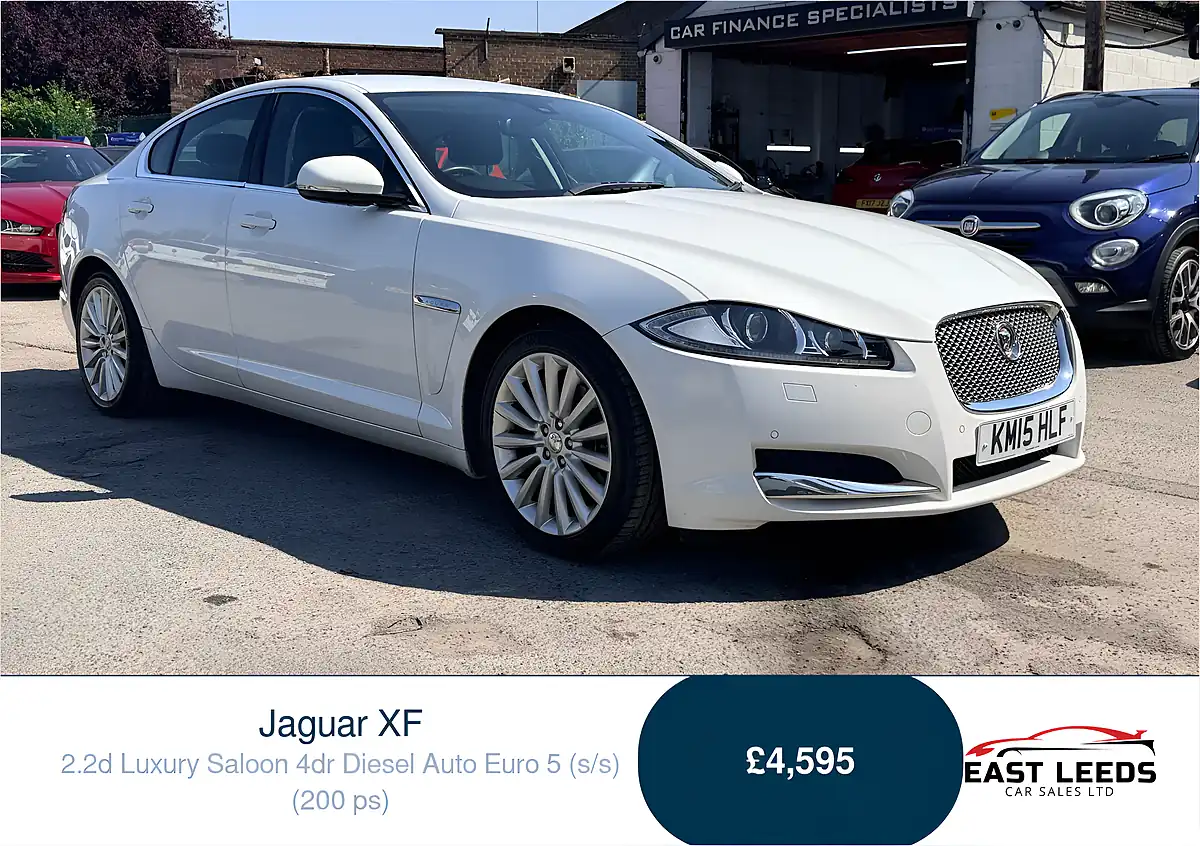 Used 2015 Jaguar Xf Luxury Saloon White - Front View