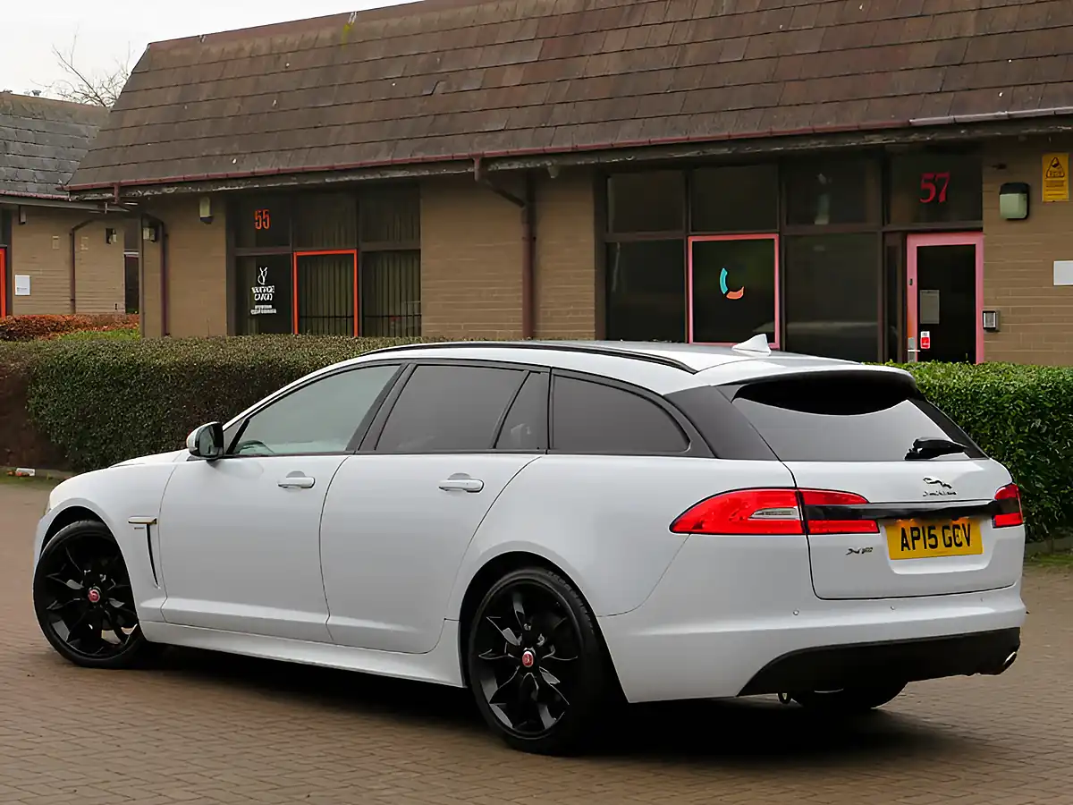 Used 2015 Jaguar Xf R-Sport Black White - Interior and Exterior details 5