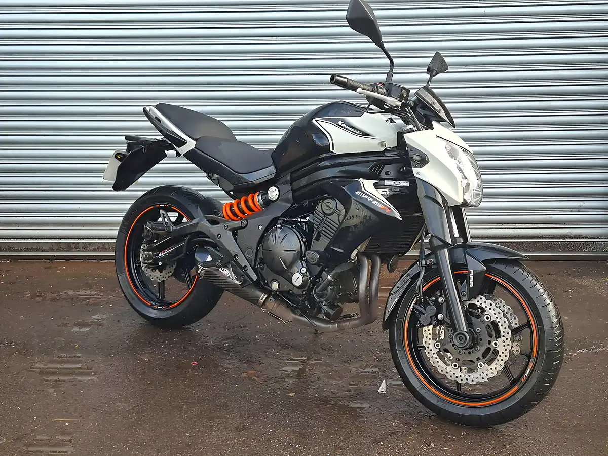 Used 2015 Kawasaki ER-6N Abs Beige - Front View