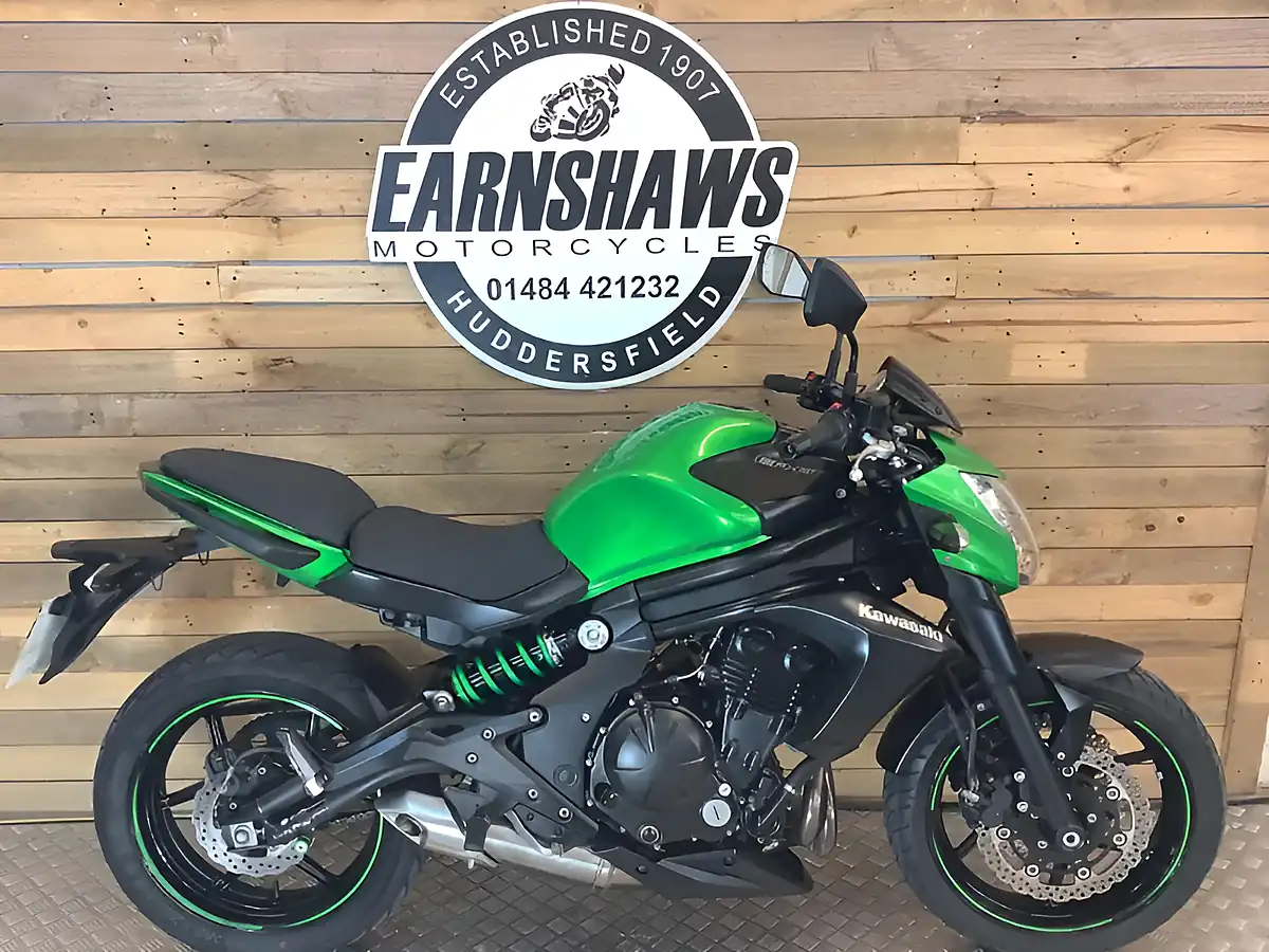 Used 2015 Kawasaki ER-6N Green - Front View