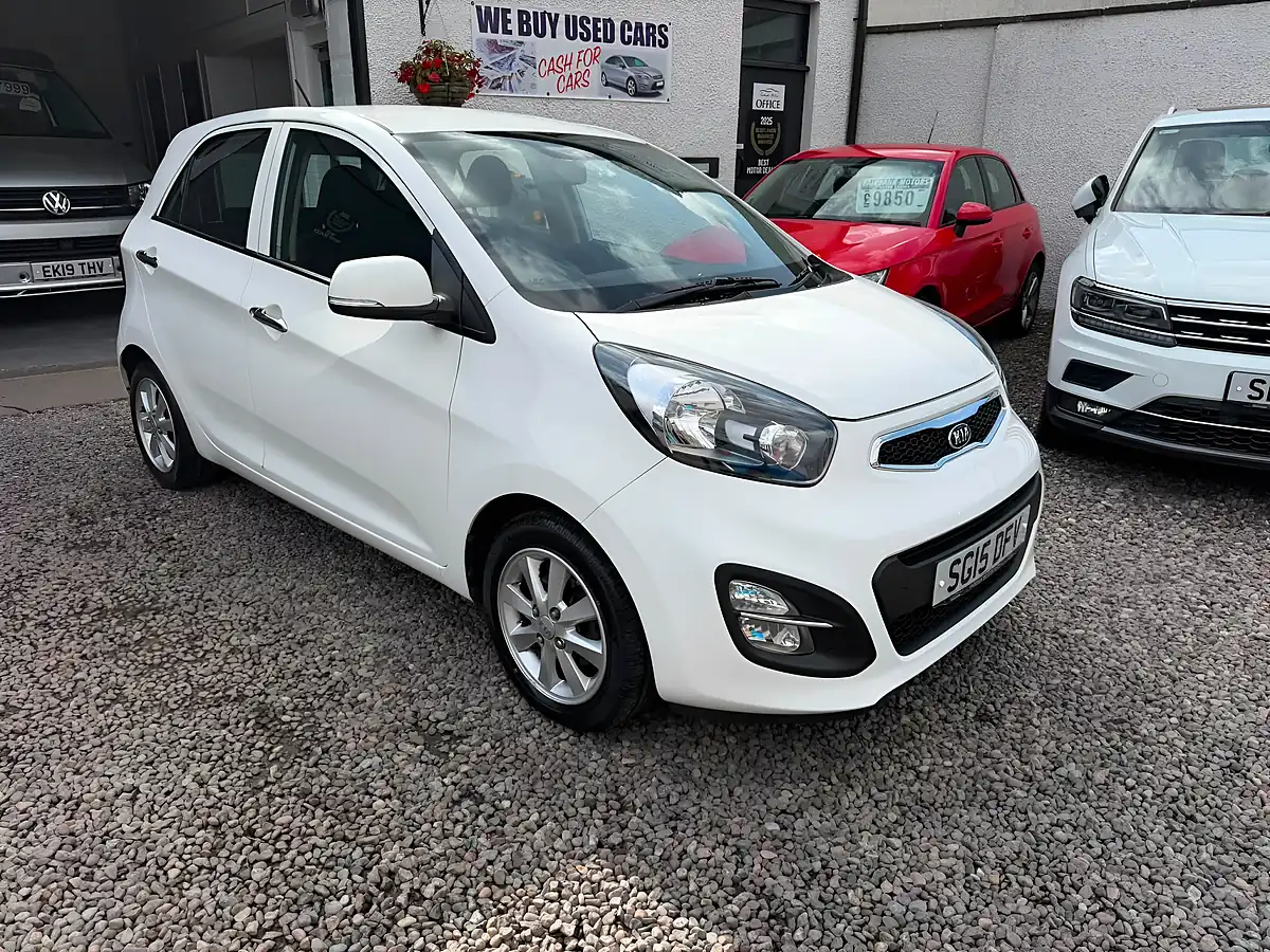 Used 2015 Kia Picanto 2 White - Front View