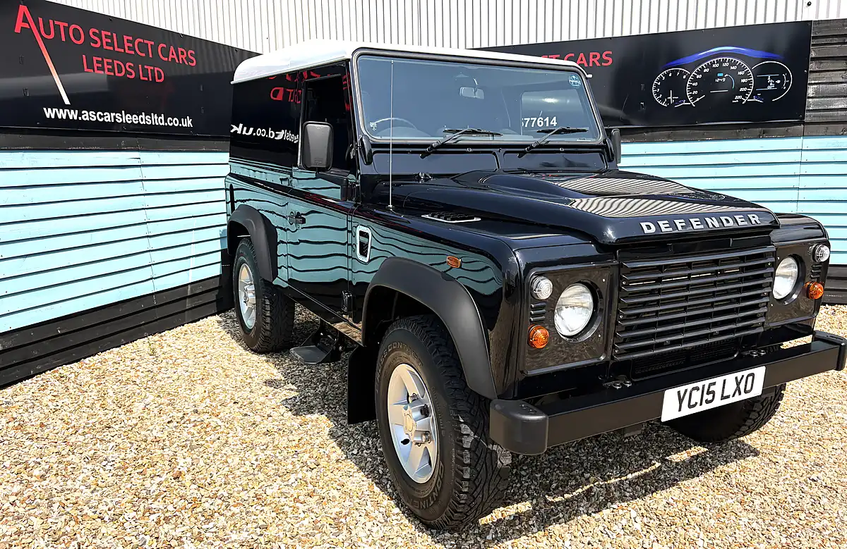 Used 2015 Land Rover Defender 90 Hard Top Santorini Black - Front View