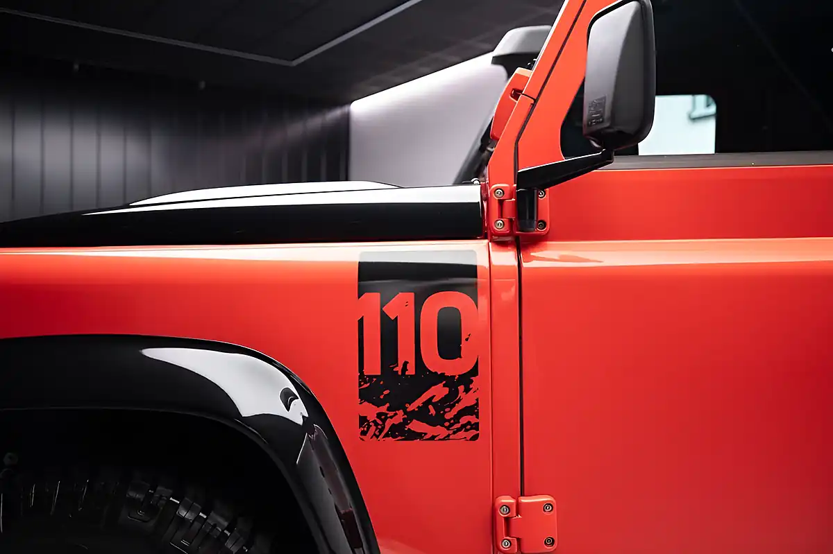 Used 2015 Land Rover Defender Adventure Station Wagon Double Cab Orange - Interior and Exterior details 7