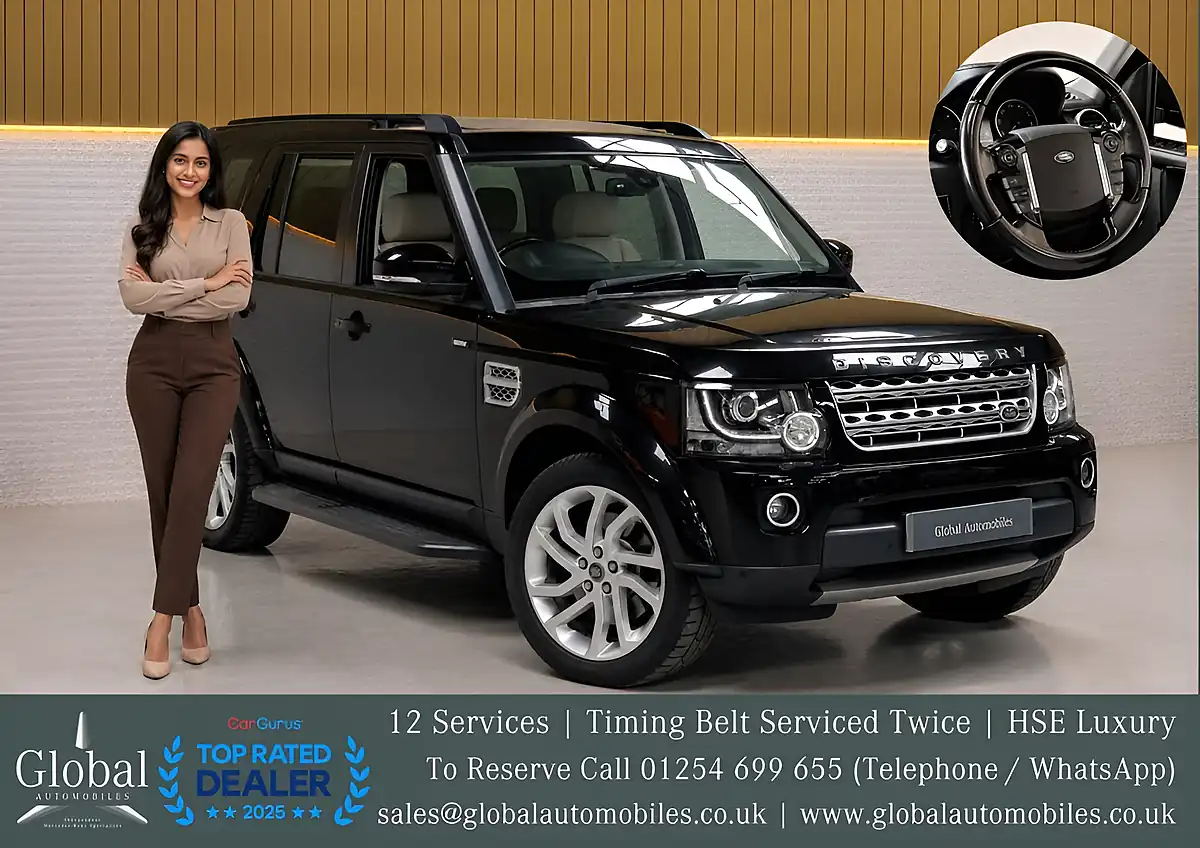 Used 2015 Land Rover Discovery 4 Hse Luxury Santorini Black - Interior and Exterior details 3