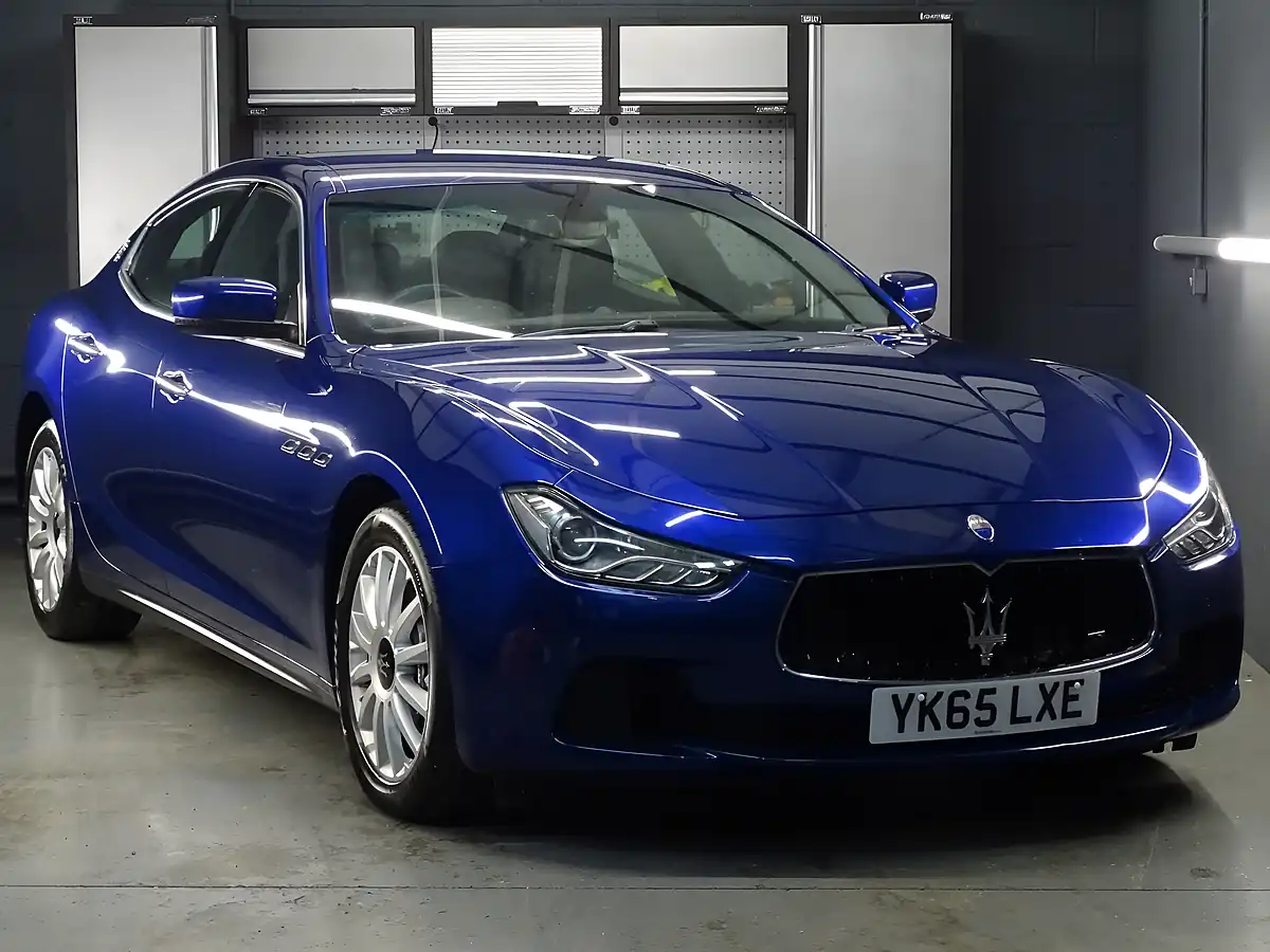 Used 2015 Maserati Ghibli Blu Emozione (blue) - Interior and Exterior details 2