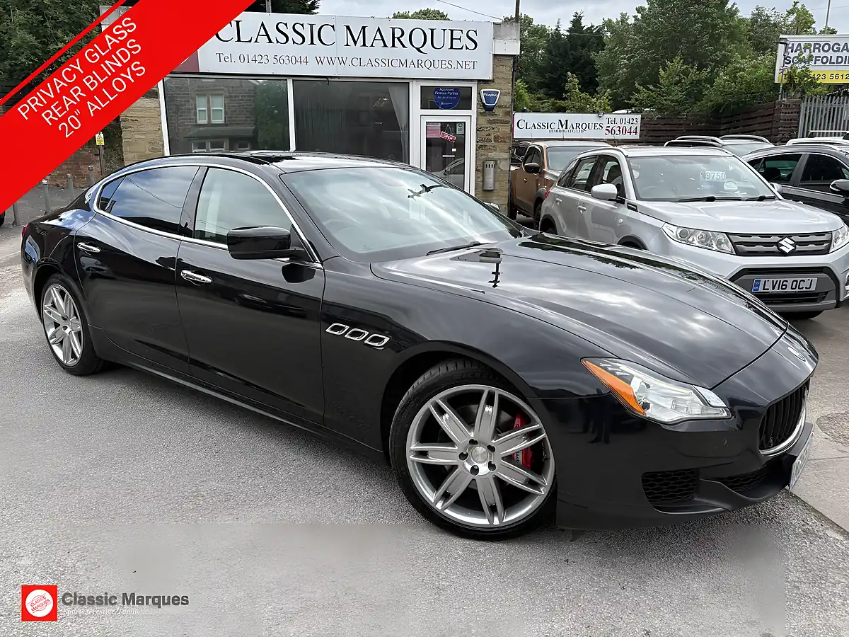 Used 2015 Maserati Quattroporte Saloon Black - Front View