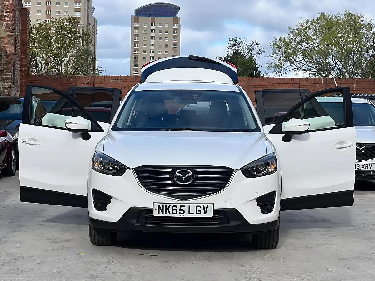 Used 2015 Mazda CX-5 Sport Nav White - Interior and Exterior details 5