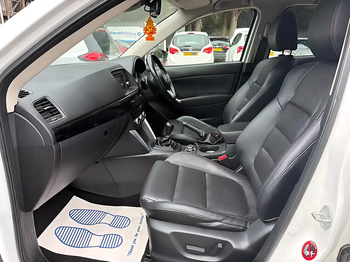 Used 2015 Mazda CX-5 Sport Nav White - Interior and Exterior details 11
