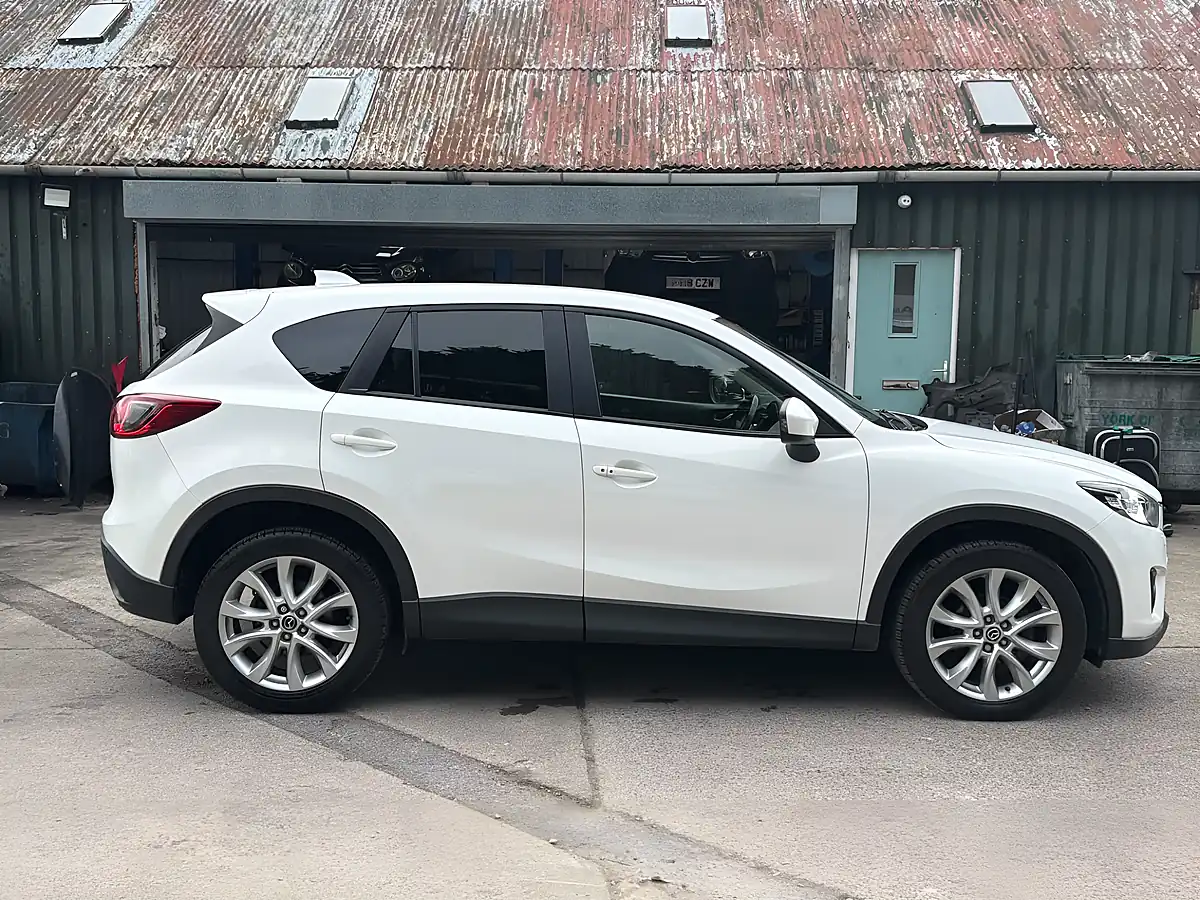Used 2015 Mazda CX-5 Sport Nav White - Interior and Exterior details 8